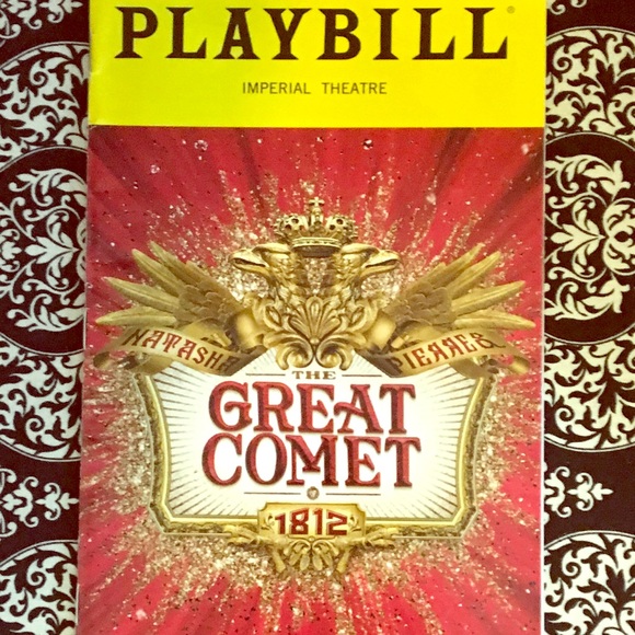 Other 1 Hr Sale The Great Comet Of 1812 Playbill Poshmark